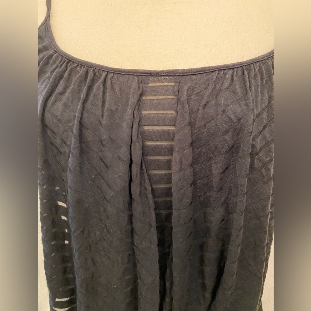 Free People Ruffled Tank Top. Size XS. Color black. - Picture 5 of 6
